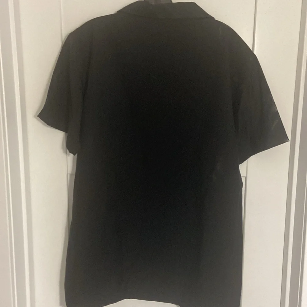 NEW Men's Black and Tan Rockabilly Bowling Shirt SZ MED - Picture 5 of 5